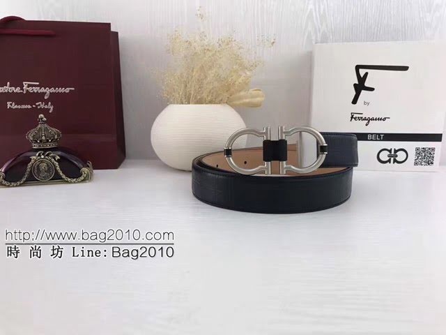 菲拉格慕男士皮帶 Ferragamo雙面牛皮爆款腰帶  jjp2228